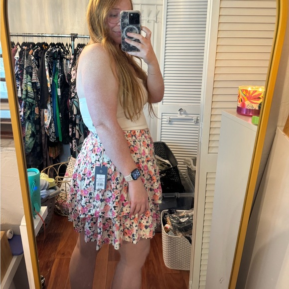 Universal Thread Floral Tiered Skirt - Picture 4 of 4